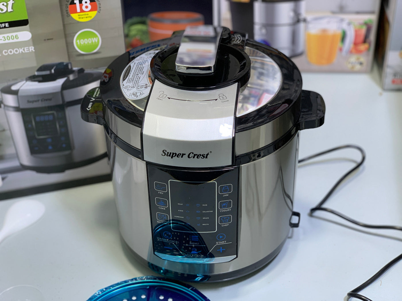 Super Crest Electric Pressure Cooker 1000w Model: SCT-3006