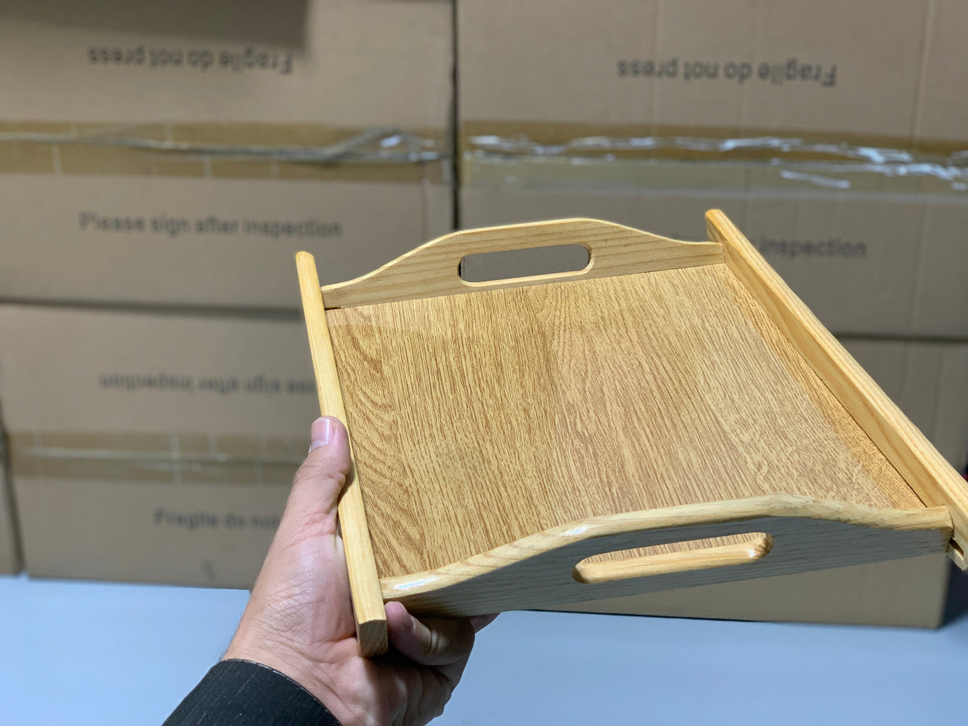 Wooden Serving Trays 3 Pieces