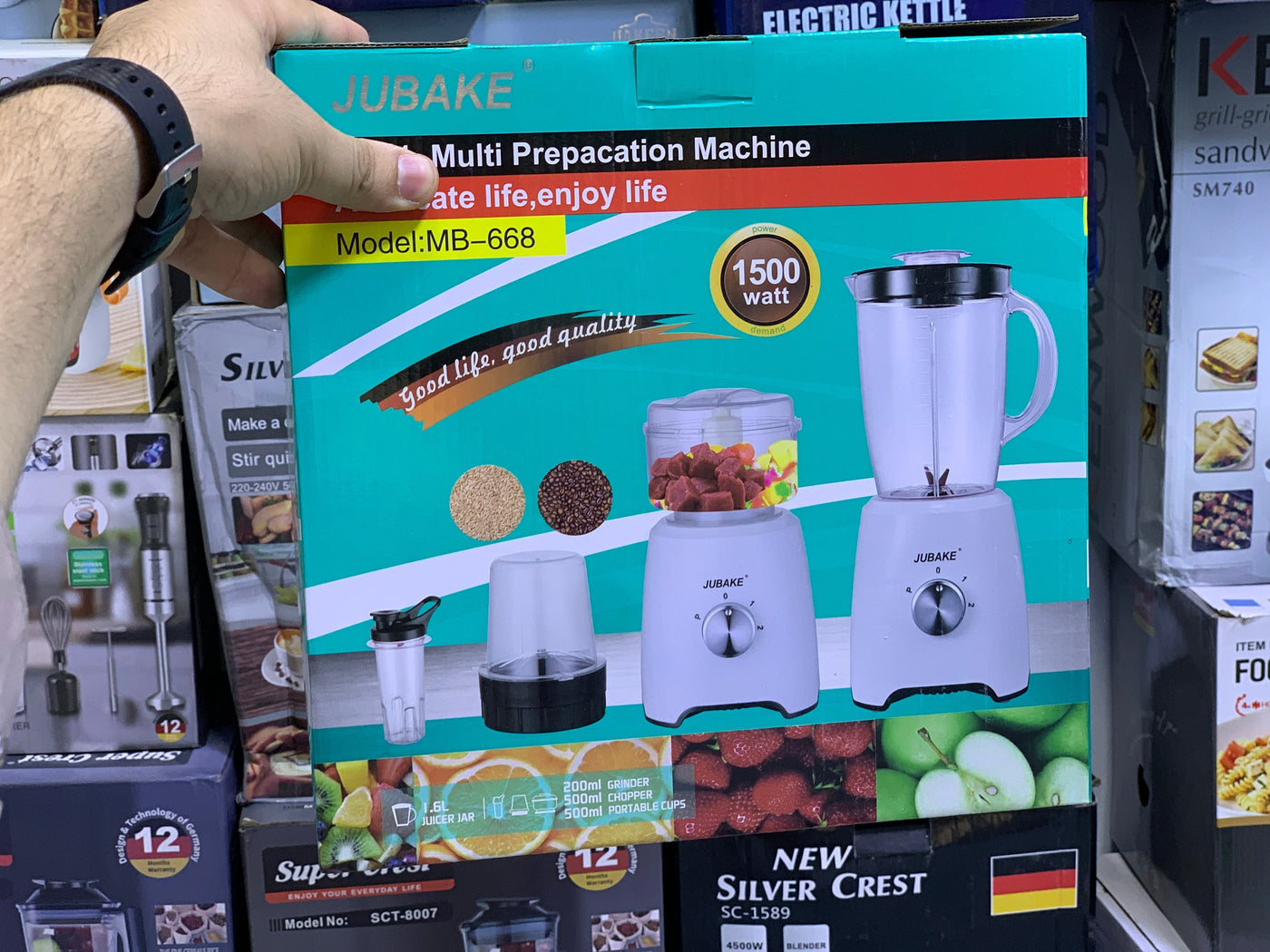 JUBAKE 4 in 1 Multifunctional Chopper 1500w