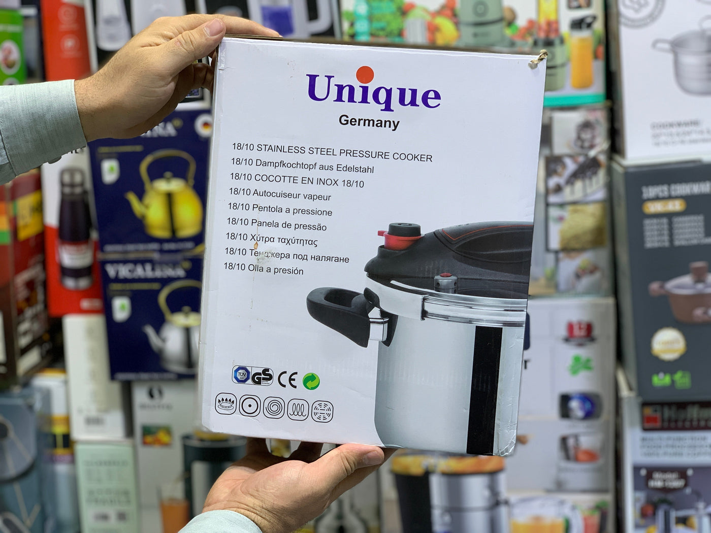 Unique Germany Designed 3 in 1 Pressure Cooker Stainless Steel 4L and 6L
