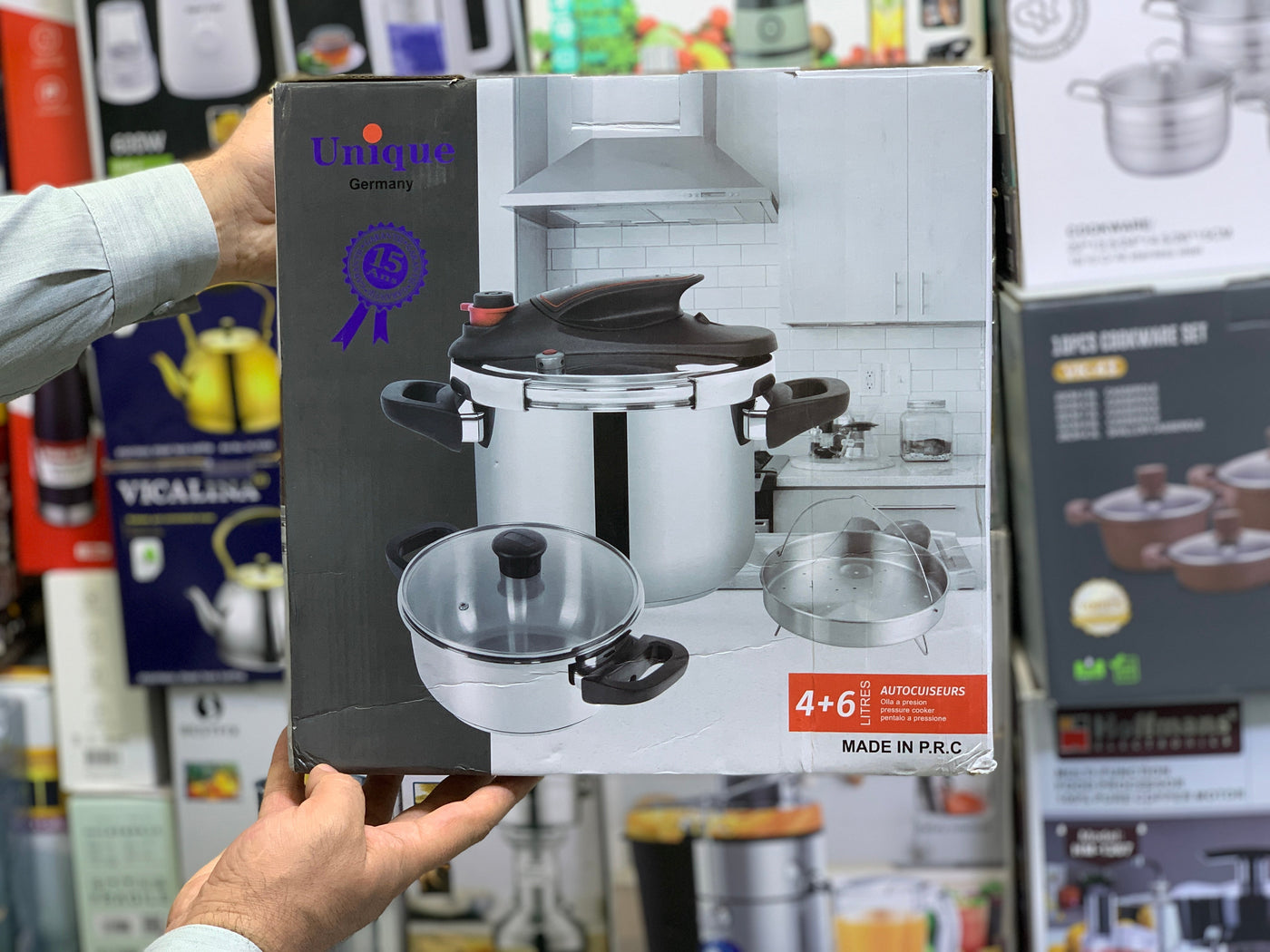 Unique Germany Designed 3 in 1 Pressure Cooker Stainless Steel 4L and 6L