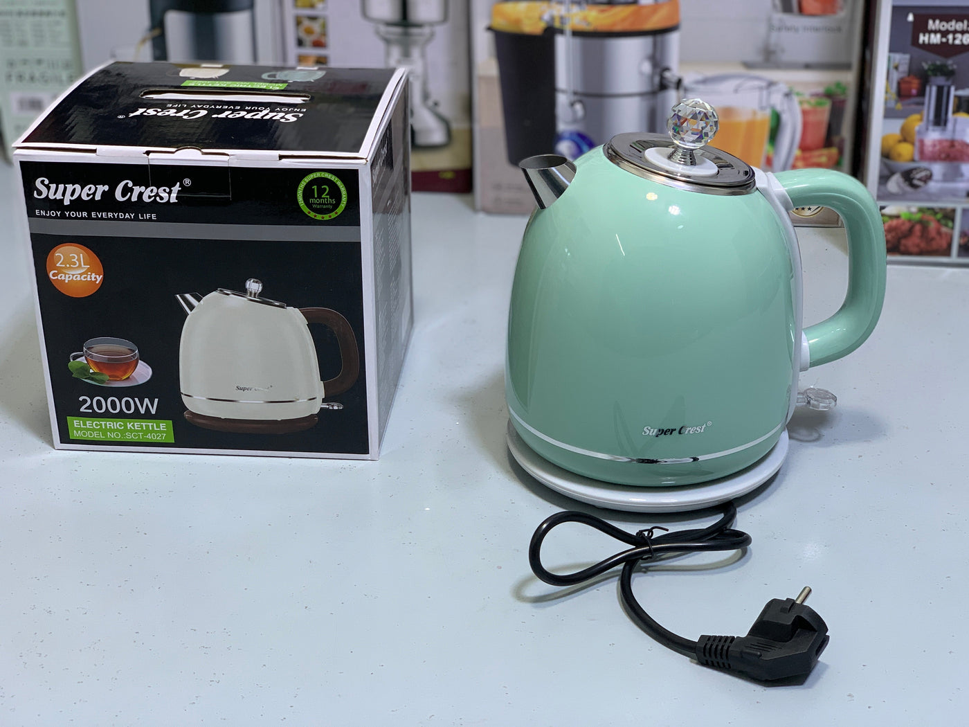 Super Crest Electric Kettle Model SCT: 4027