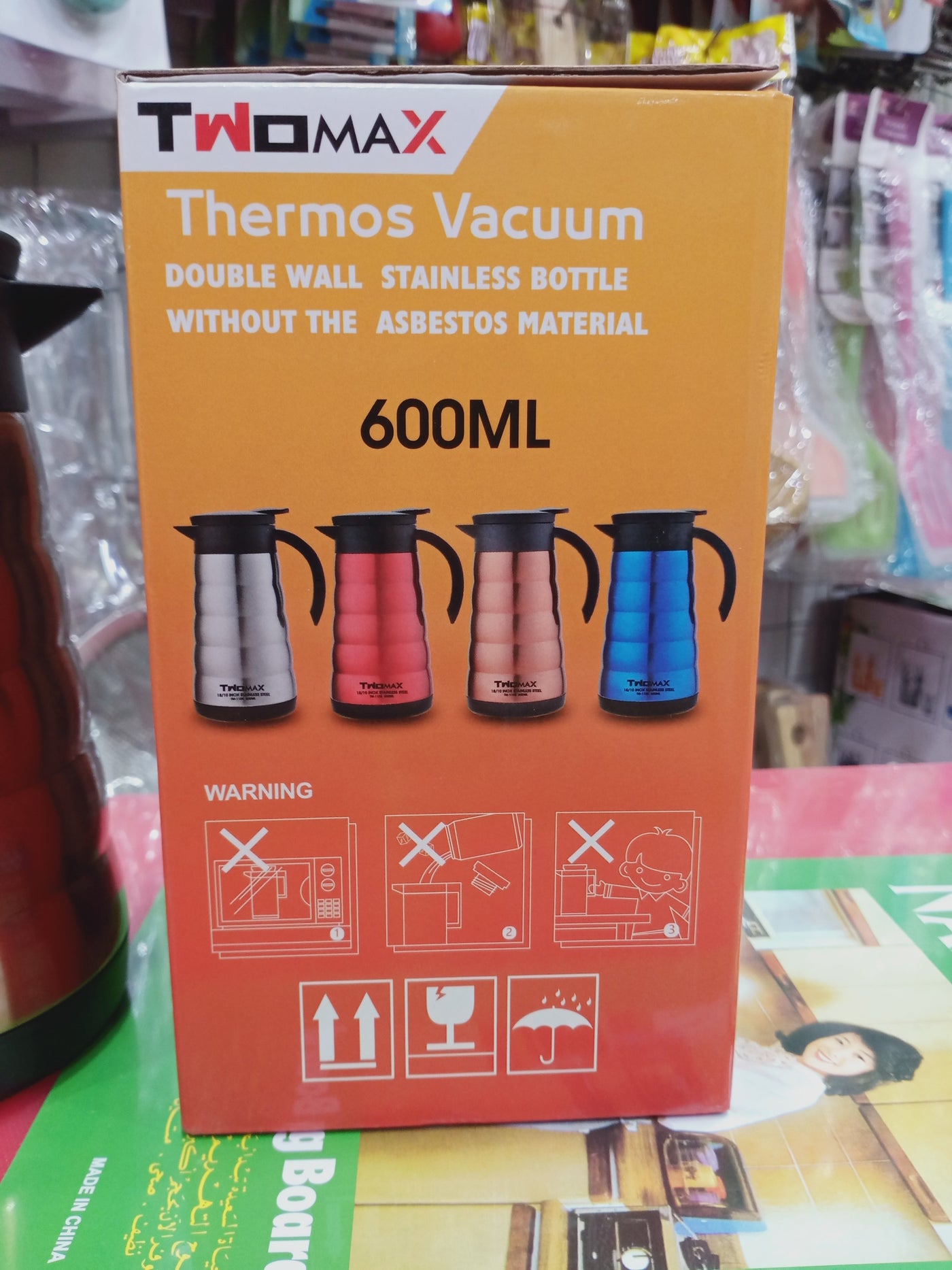 Imported Stainless steel thermos with capacity of 600 ml