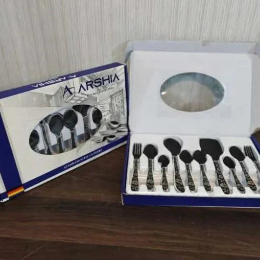 Arshia 53 Pieces Kitchen Set Premium Quality German Imported Black