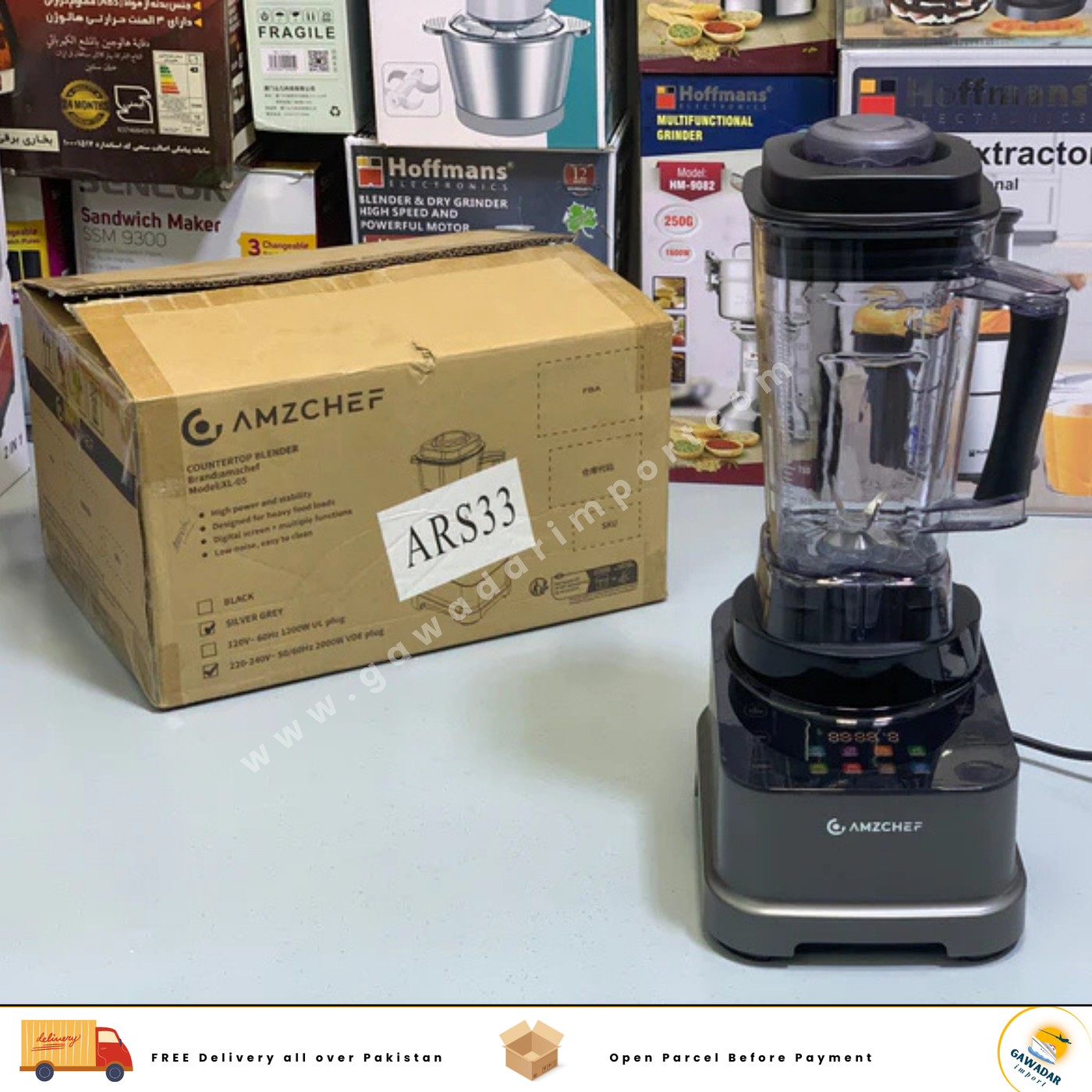 AMZCHEF’s 8 in 1 Professional Blender,  2000W , 2L Jug