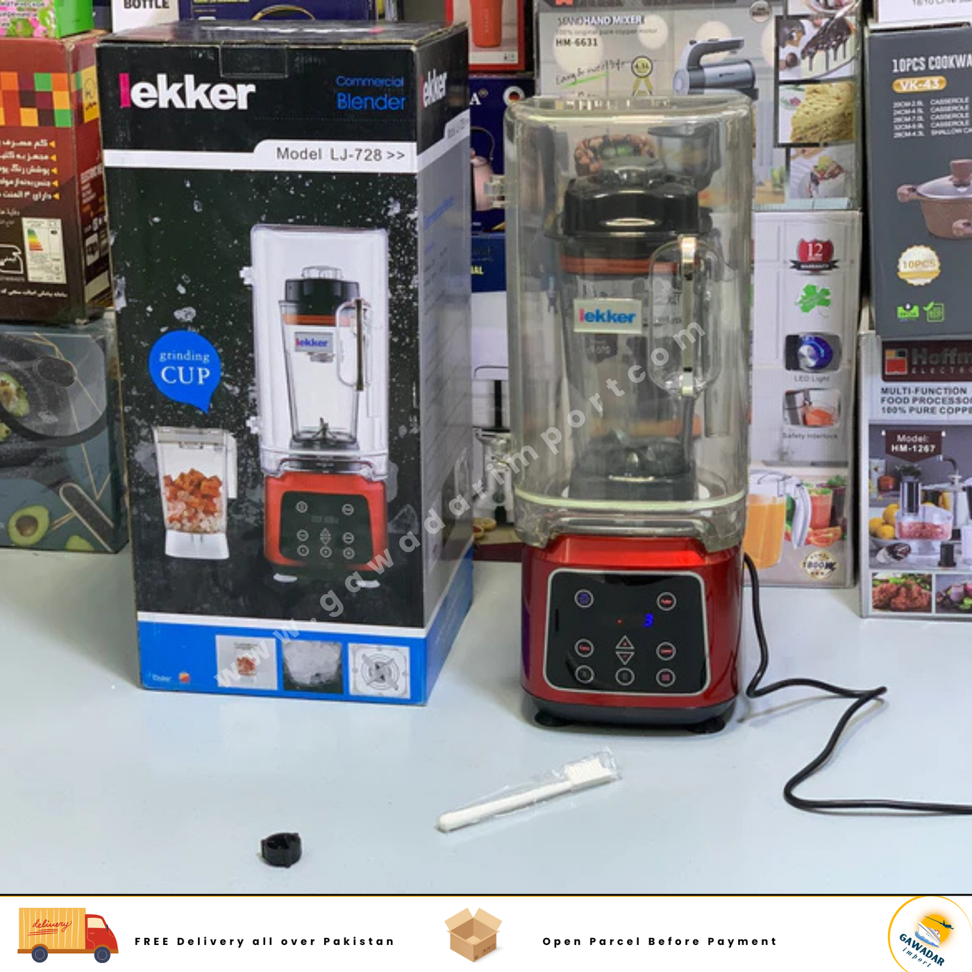 Lekker Commercial Blender Stainless Steel Vacuum Based