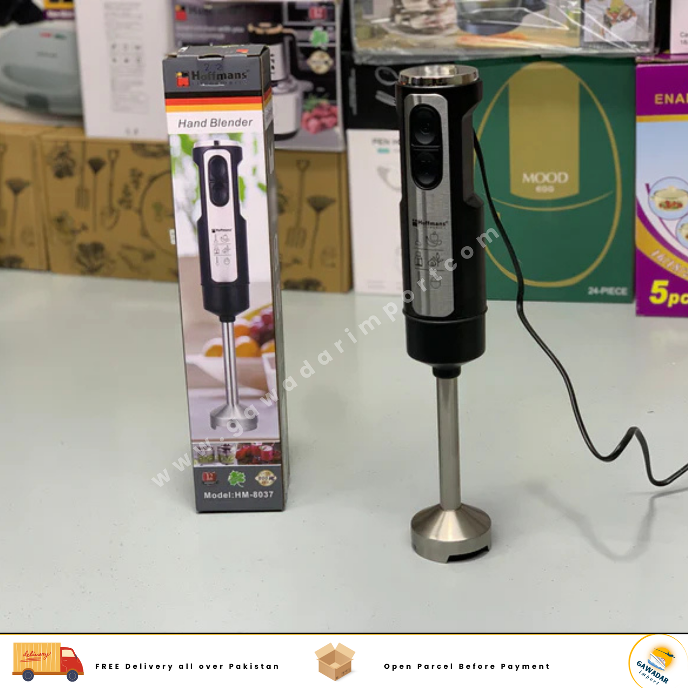 Hoffmans Electronics Hand Blender Stainless Steel