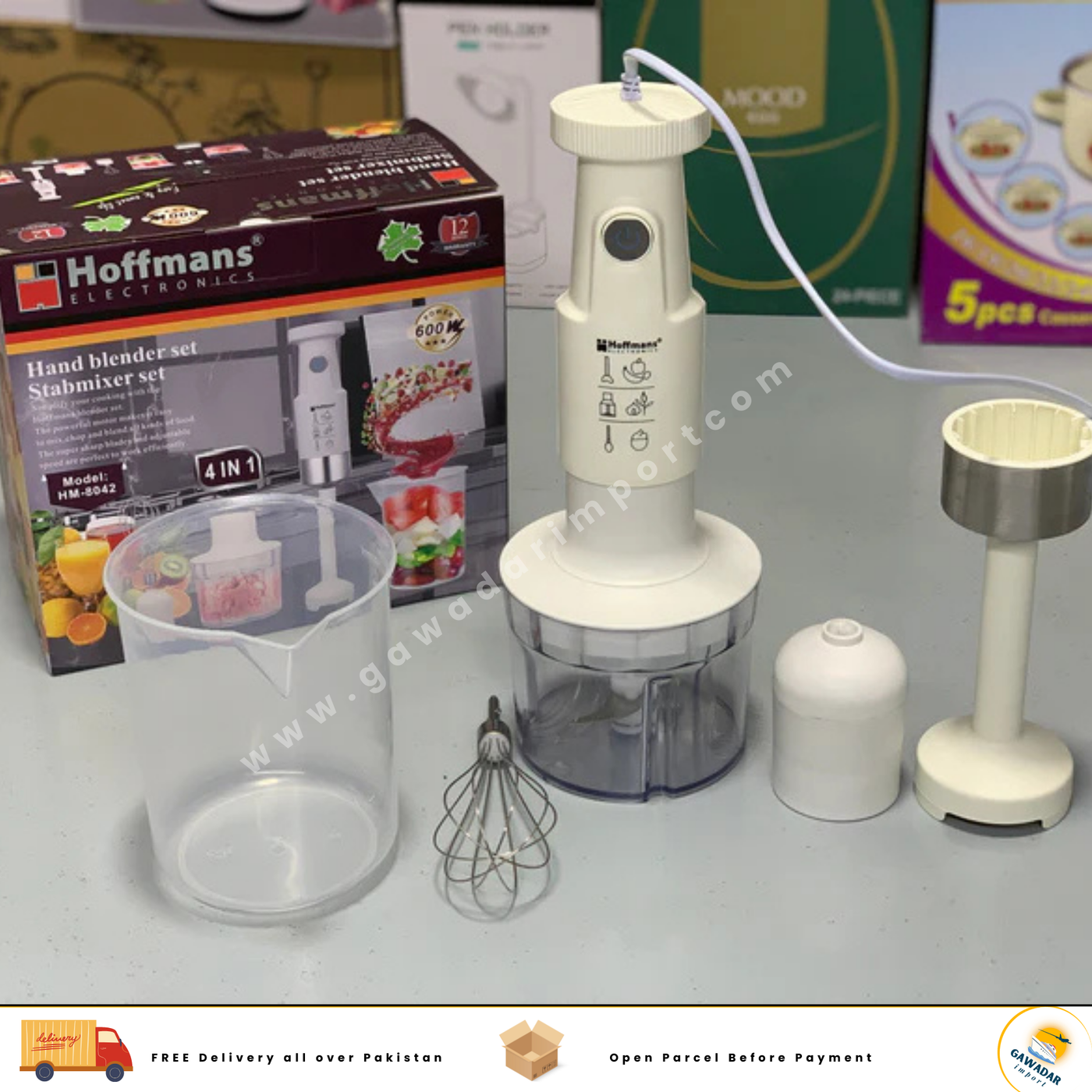 Hand Blender Set and Stabmixer Set German🇩🇪 Technology 4 in 1