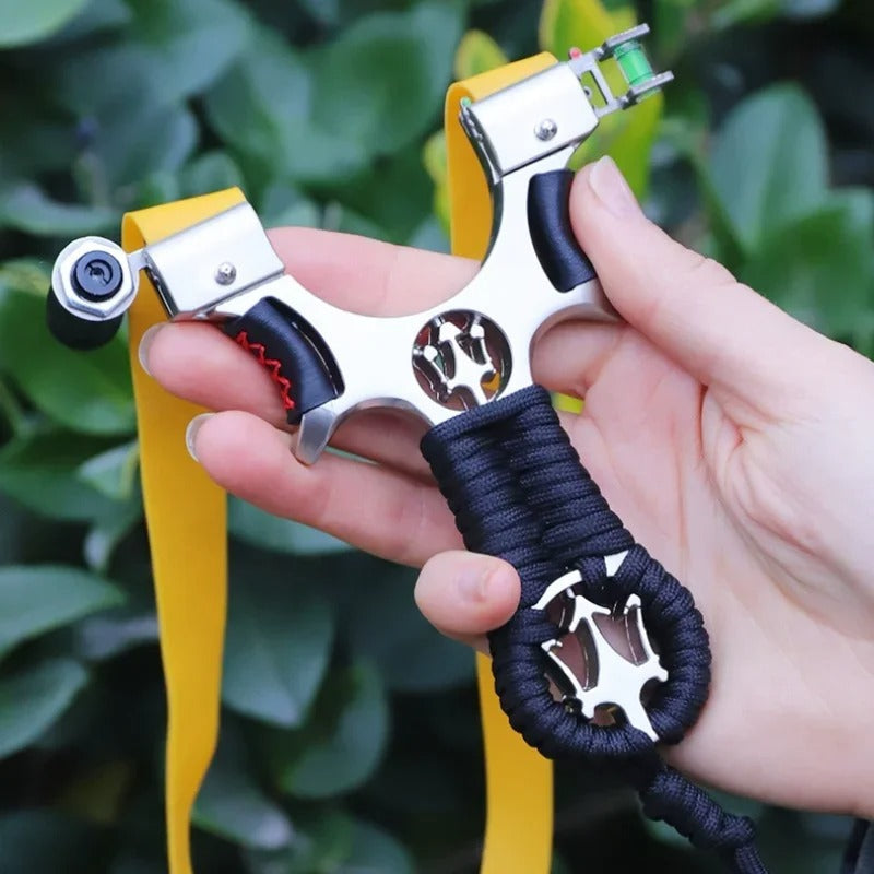 W Black Slingshot With Laser Sight