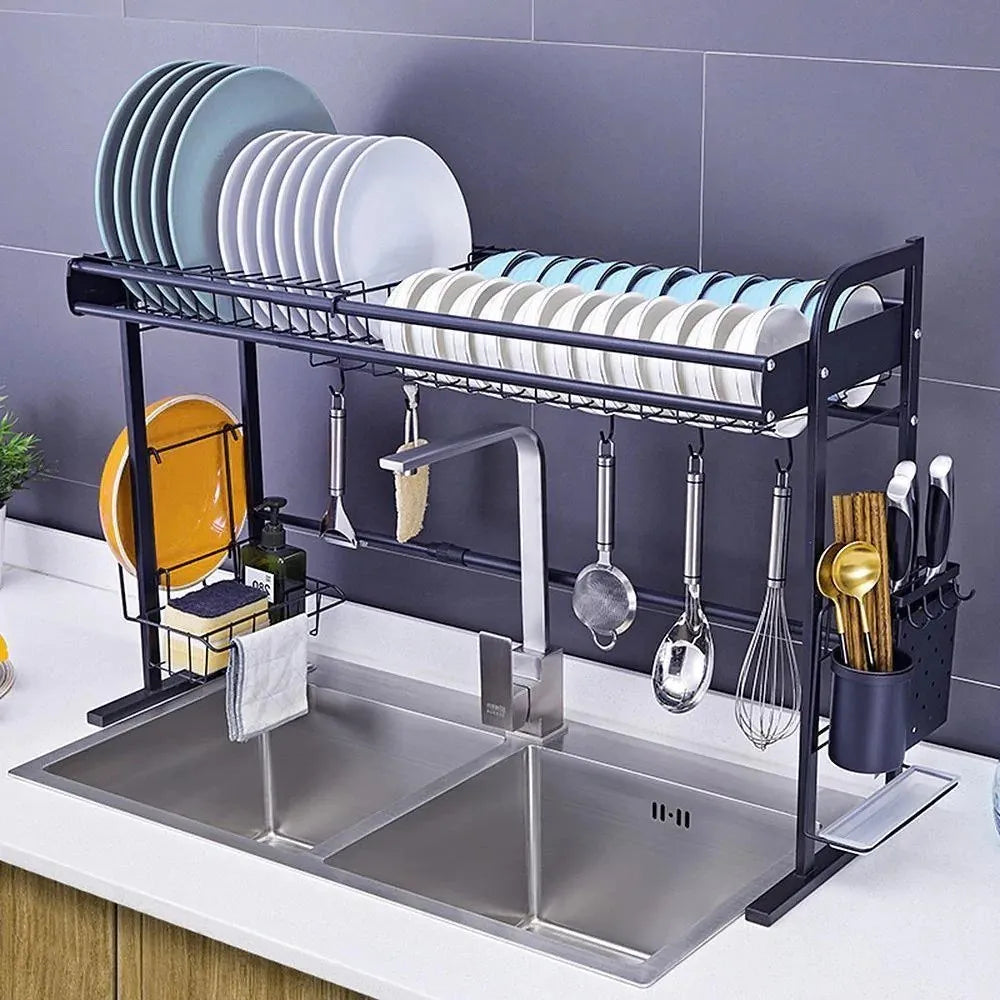 Stainless Steel Multipurpose Kitchen Rack, Wall Mount